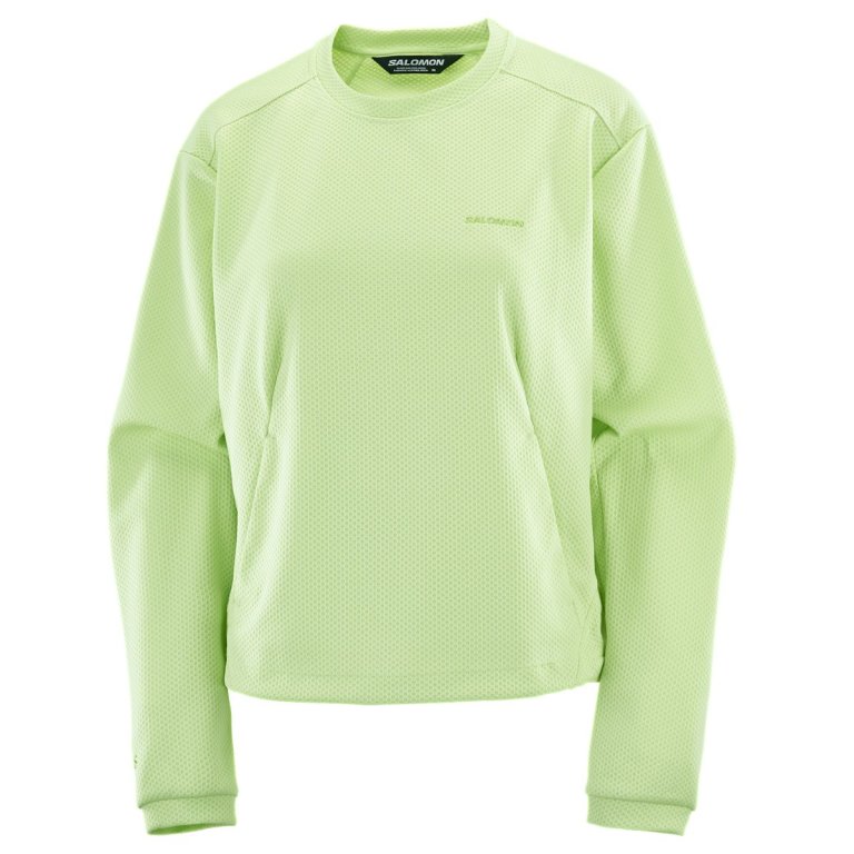 Світшот Salomon Motomesh Crewneck W - зелений