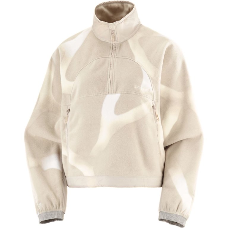Кофта Salomon Chroma Fleece Crop HZ W - бежева