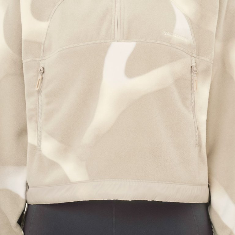 Кофта Salomon Chroma Fleece Crop HZ W - бежева