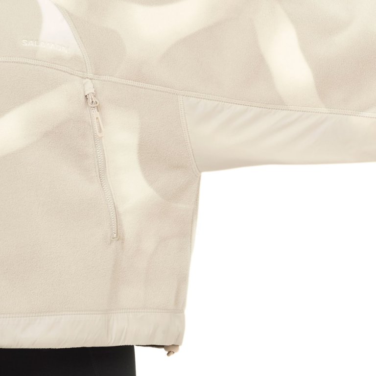 Кофта Salomon Chroma Fleece Crop HZ W - бежева