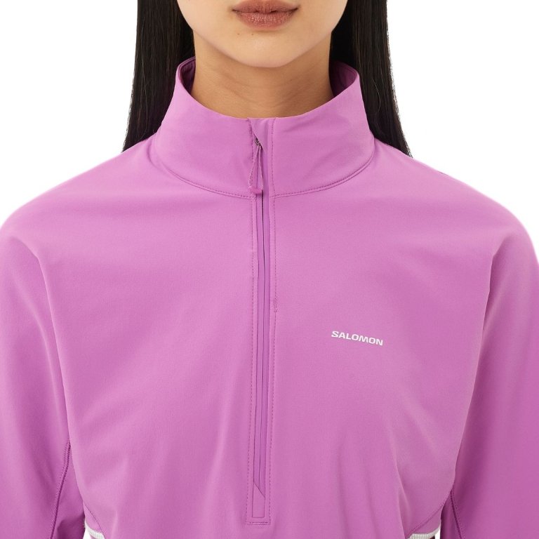 Світшот Salomon Sense Aero Hybrid CP Plvr W - рожевий