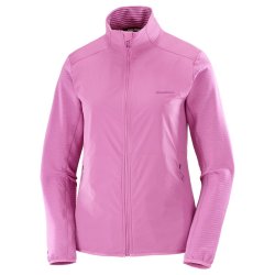 Світшот Salomon Essential Lightwarm Hybrid W - рожевий