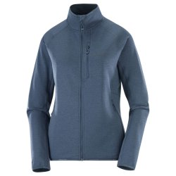Світшот Salomon Essential Lightwarm FZ W - синя