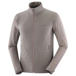 Світшот Salomon Essential Lightwarm Hybrid M - коричневий