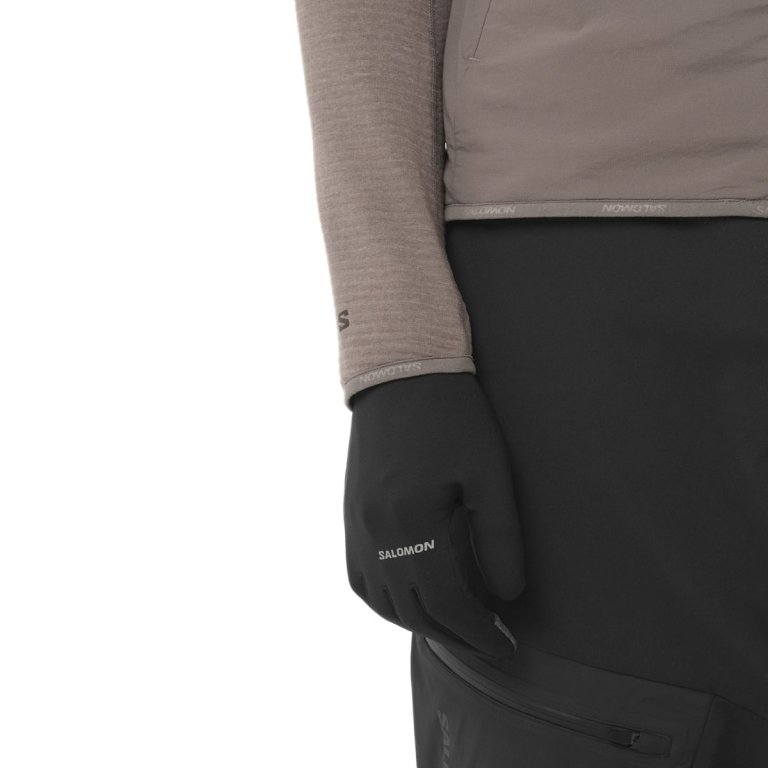 Світшот Salomon Essential Lightwarm Hybrid M - коричневий