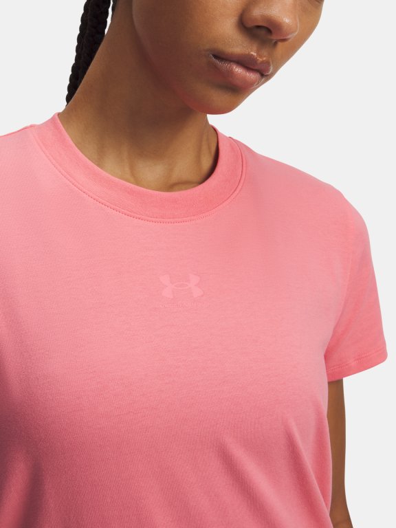 Футболка Under Armour Rival Core SS Wmn Pink