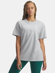 Футболка Under Armour Rival OS Campus Tee Wmn green/grey