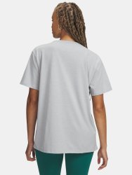 Футболка Under Armour Rival OS Campus Tee Wmn green/grey