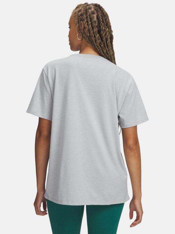 Футболка Under Armour Rival OS Campus Tee Wmn green/grey