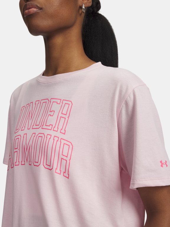 Футболка Under Armour Rival OS Campus Tee Wmn Pink