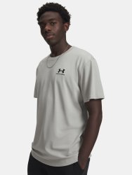 Футболка Under Armour Logo Emb Heavyweight SS Man green/grey