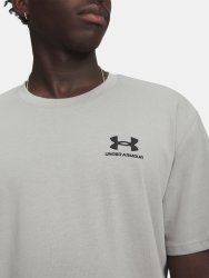 Футболка Under Armour Logo Emb Heavyweight SS Man green/grey