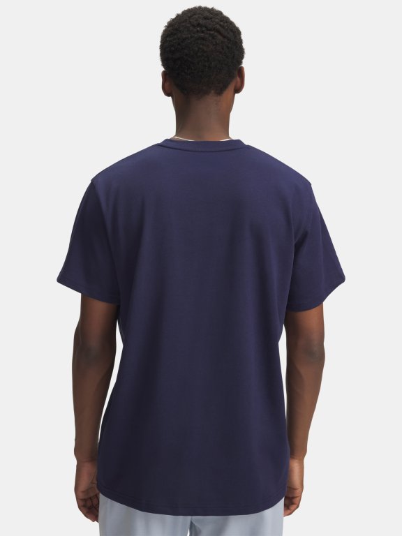 Футболка Under Armour Logo Emb Heavyweight SS Man Blue
