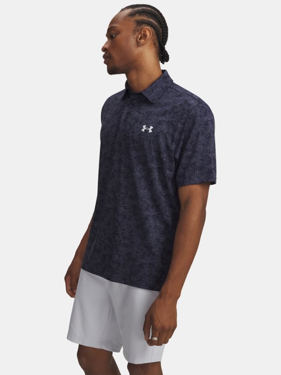 Футболка Under Armour Playoff 3.0 Printed Polo Man Blue