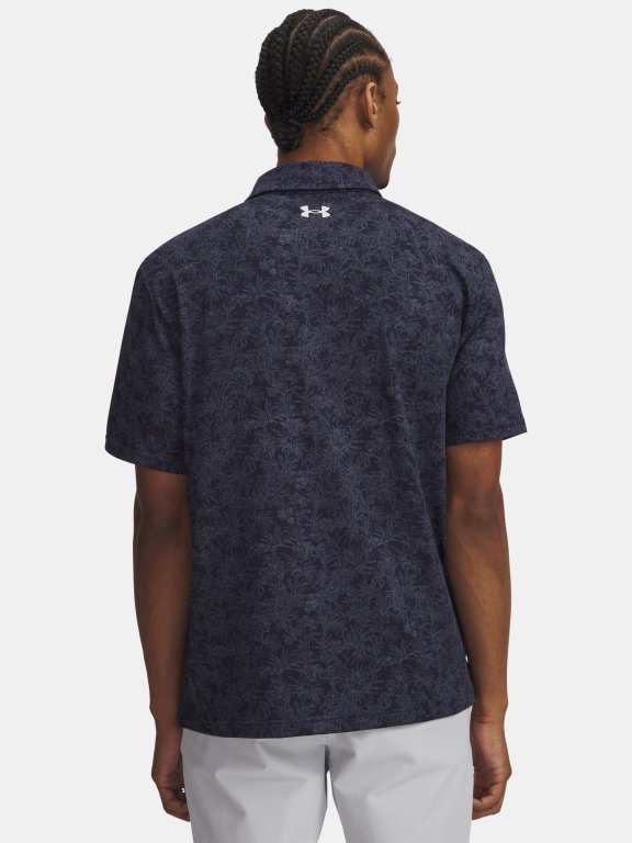 Футболка Under Armour Playoff 3.0 Printed Polo Man Blue