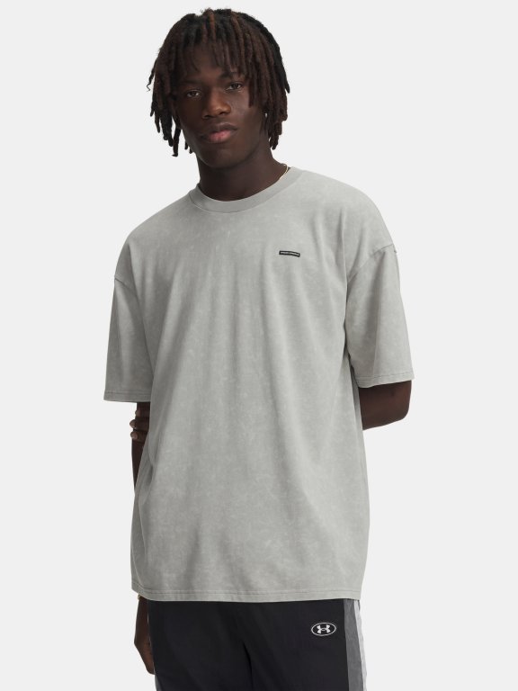 Футболка Under Armour Hw Os Logo Wash SS Man green/grey