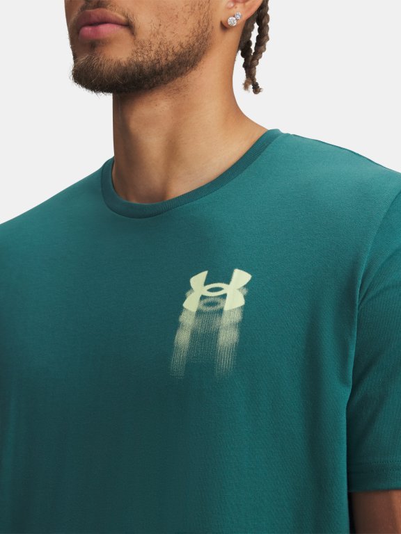 Футболка Under Armour Blur Logo SS Man gray green