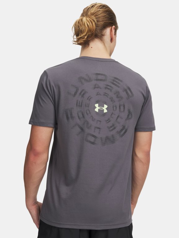 Футболка Under Armour Blur Wm SS Man green/grey