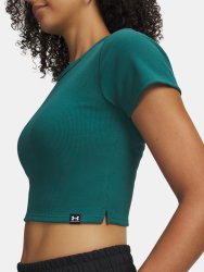 Футболка Under Armour Rival Rib Baby Tee Wmn gray green