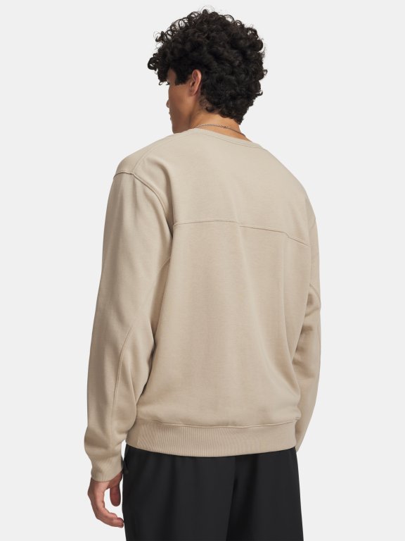 Mikina Under Armour Rival LW Crew Man Brown