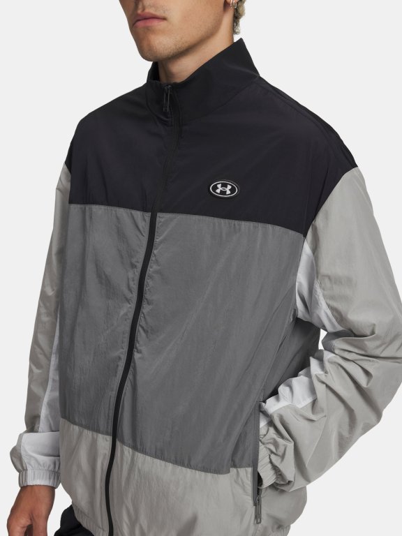 Bunda Under Armour Icon Woven Track FZ Man Black