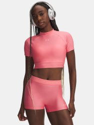 Футболка Under Armour HeatGear Crop Mock SS Wmn Pink