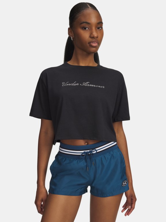 Футболка Under Armour WM Crop SS Wmn black