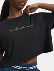 Футболка Under Armour WM Crop SS Wmn black