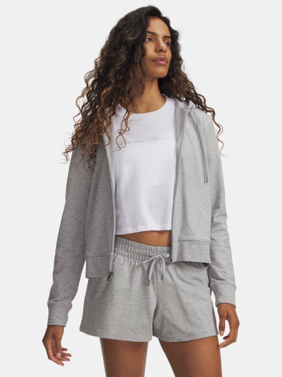 Світшот Under Armour Sport Terry FZ Wmn green/grey
