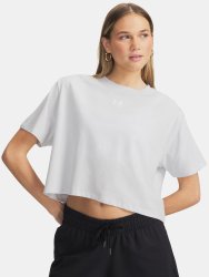 Футболка Under Armour Rival Boxy Tee Solid Wmn green/grey