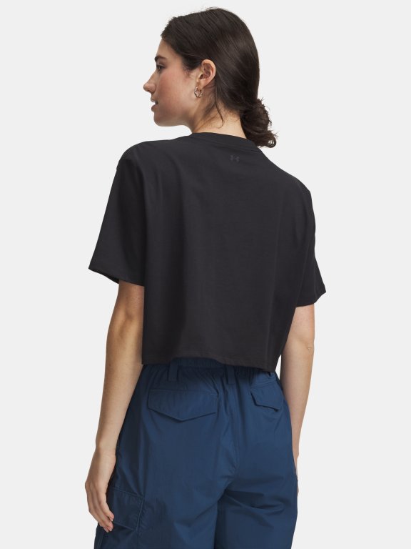 Футболка Under Armour Scriptheart Crop SS Wmn black