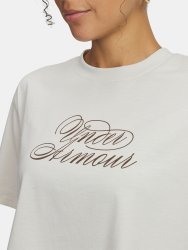 Футболка Under Armour Scriptheart Crop SS Wmn white