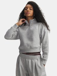 Кофта Under Armour Rival Fleece Script HZ Wmn green/grey