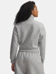 Кофта Under Armour Rival Fleece Script HZ Wmn green/grey