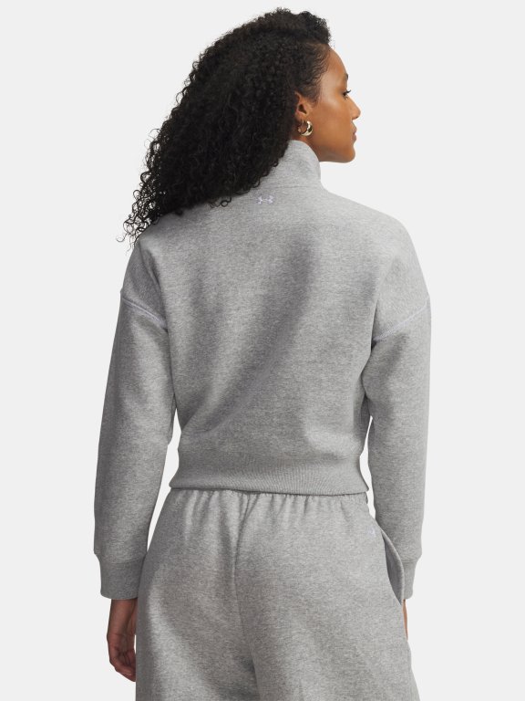 Кофта Under Armour Rival Fleece Script HZ Wmn green/grey