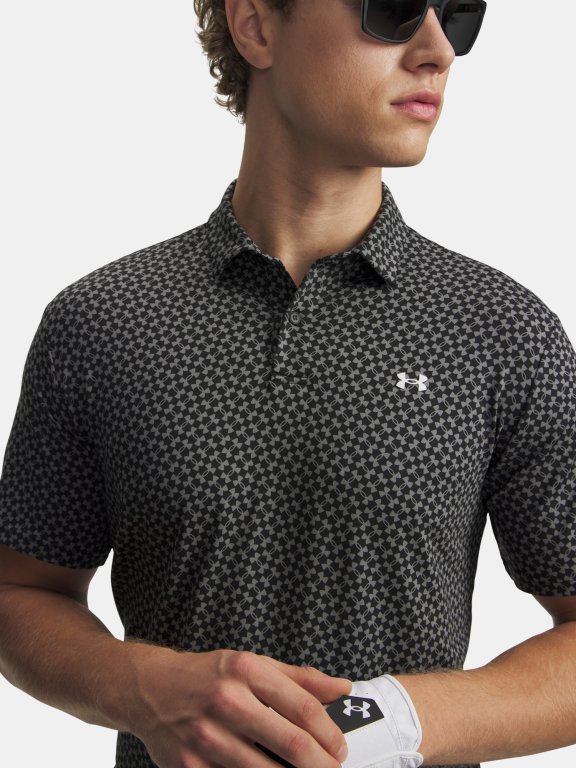 Футболка Under Armour T2G Printed Polo Man black