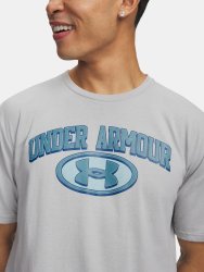 Футболка Under Armour WM Locker Tag SS Man green/grey