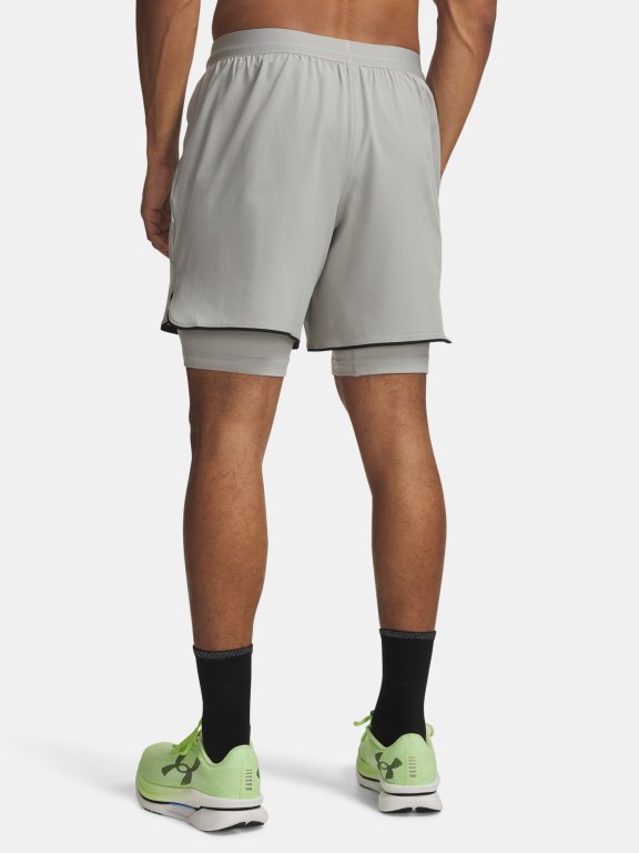 Шорти Under Armour Velociti Pro 2-в-1 Short Man green/grey