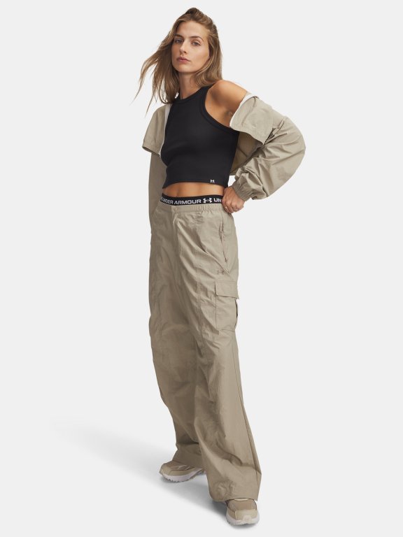 Kalhoty Under Armour Unstoppable Wvn Utility Pa Wmn Brown