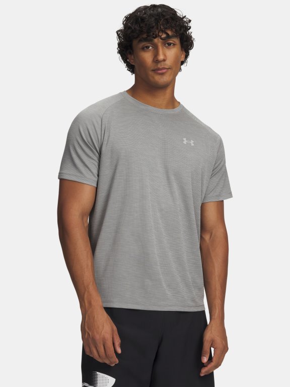 Футболка Under Armour Tech Textured SS Man gray green