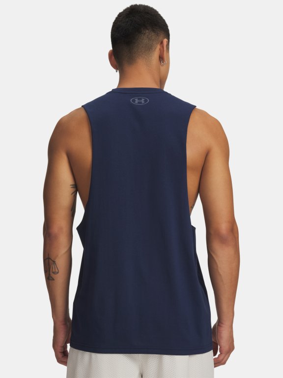 Майка Under Armour Left Chest Cut Off Tank Man Blue