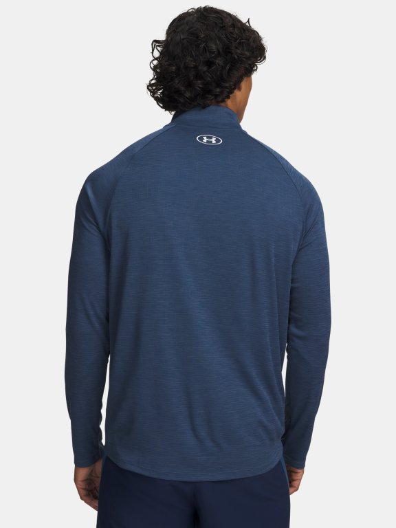 Футболка Under Armour Tech Textured 1/2 Zip синя