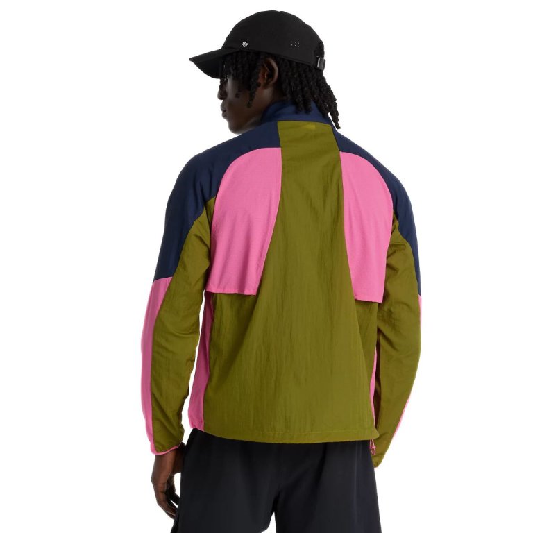 New Balance RC Jacket M - синя/рожева/зелена