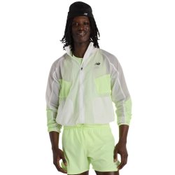 Bunda New Balance RC Jacket M - bílá/žlutá
