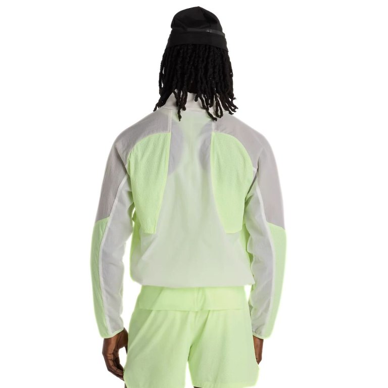 Bunda New Balance RC Jacket M - bílá/žlutá