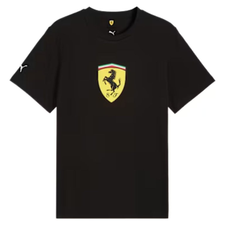 Футболка Puma Ferrari Colored Shield Tee M - чорна