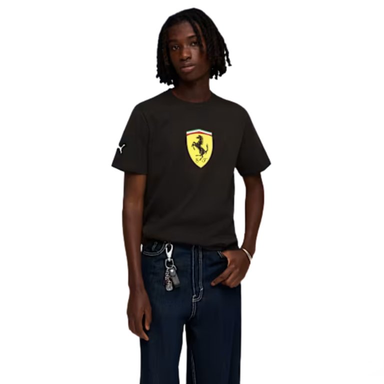 Футболка Puma Ferrari Colored Shield Tee M - чорна