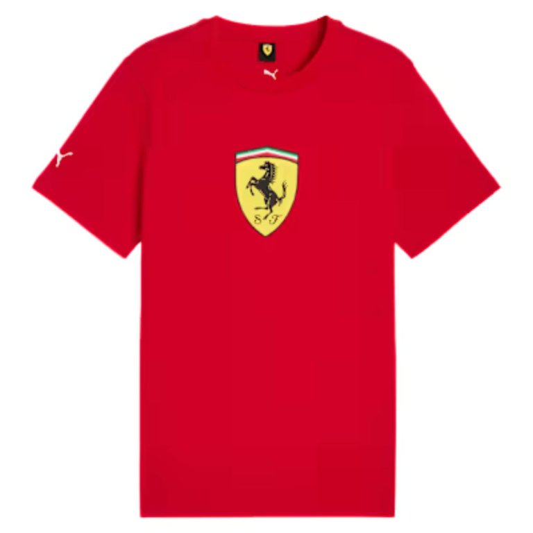 Футболка Puma Ferrari Colored Shield Tee M - червона