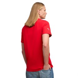 Футболка Puma Ferrari Colored Shield Tee M - червона