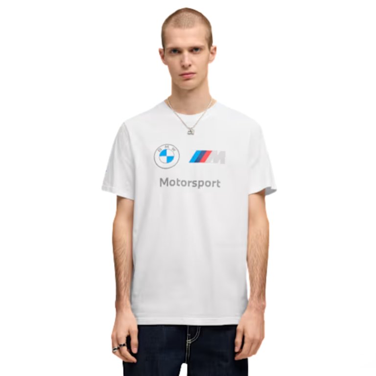 Футболка Puma Bmw Mms Ess Logo Tee M - біла